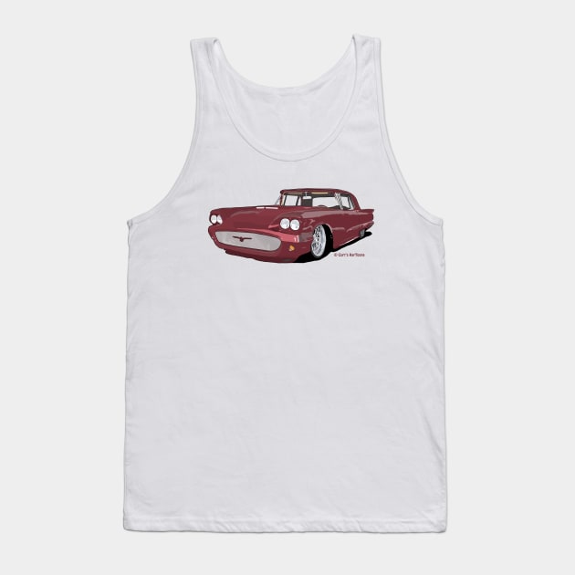 Maroon car Tank Top by curtskartoons